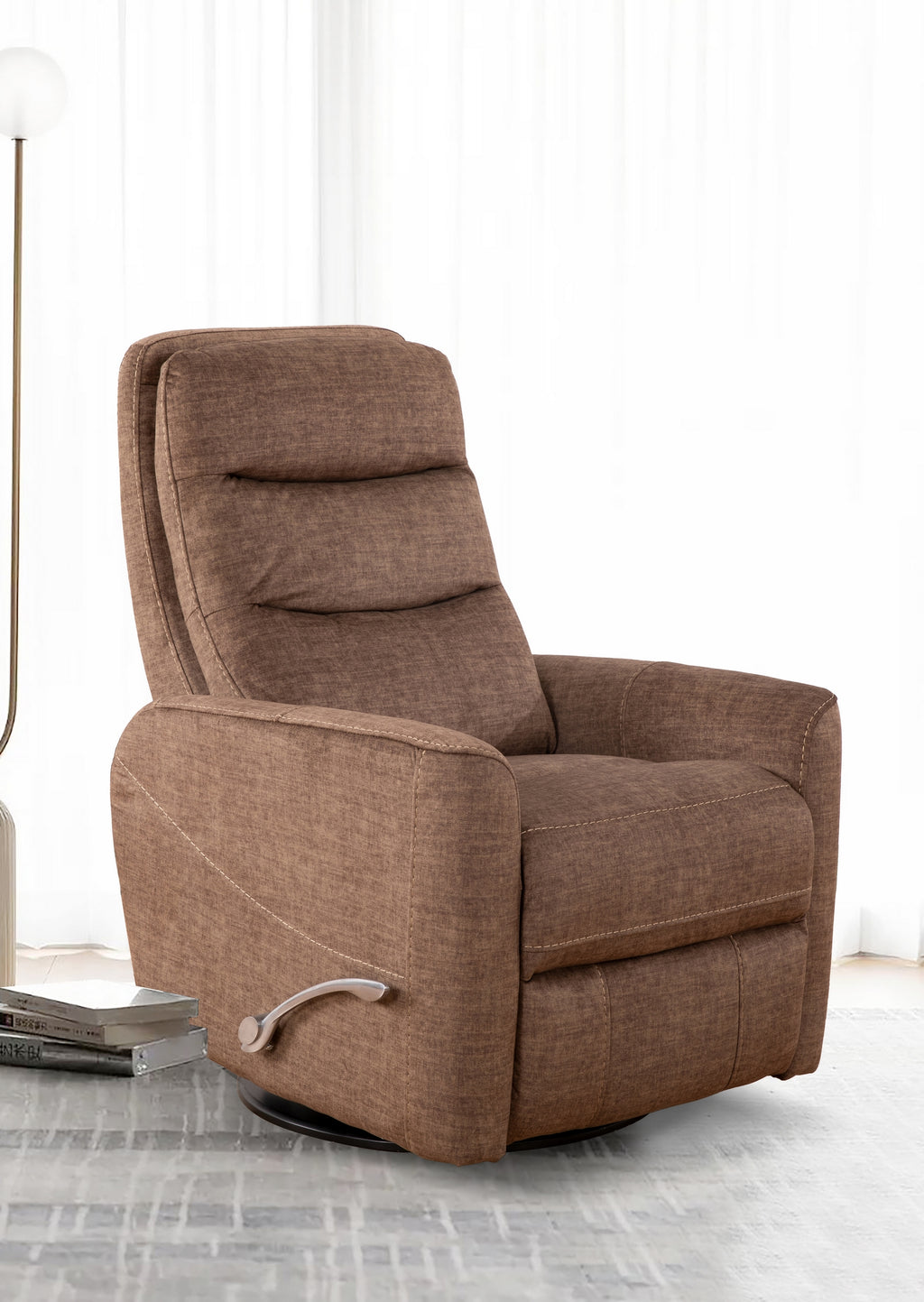 Swivel Glider Recliner - Fabric