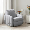 Rounded Swivel Glider Recliner - Sahara Arctic