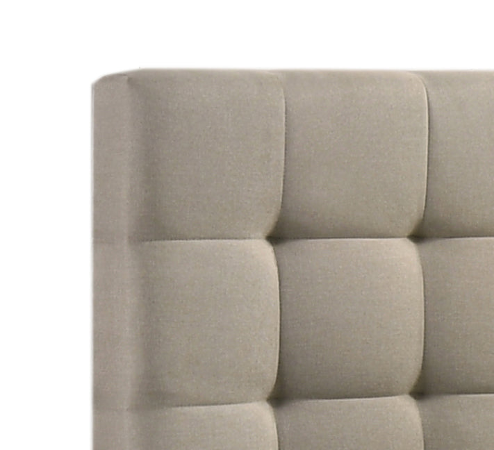 Warm Ivory Fabric Hydraulic Storage Bed - image 3