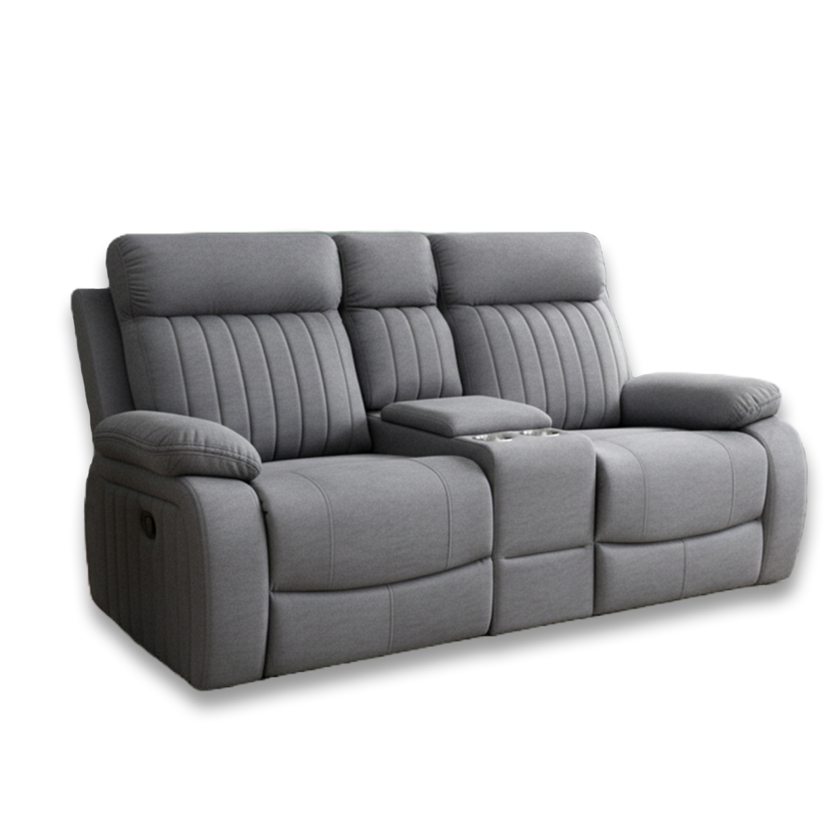 Elyse reclining loveseat in grey