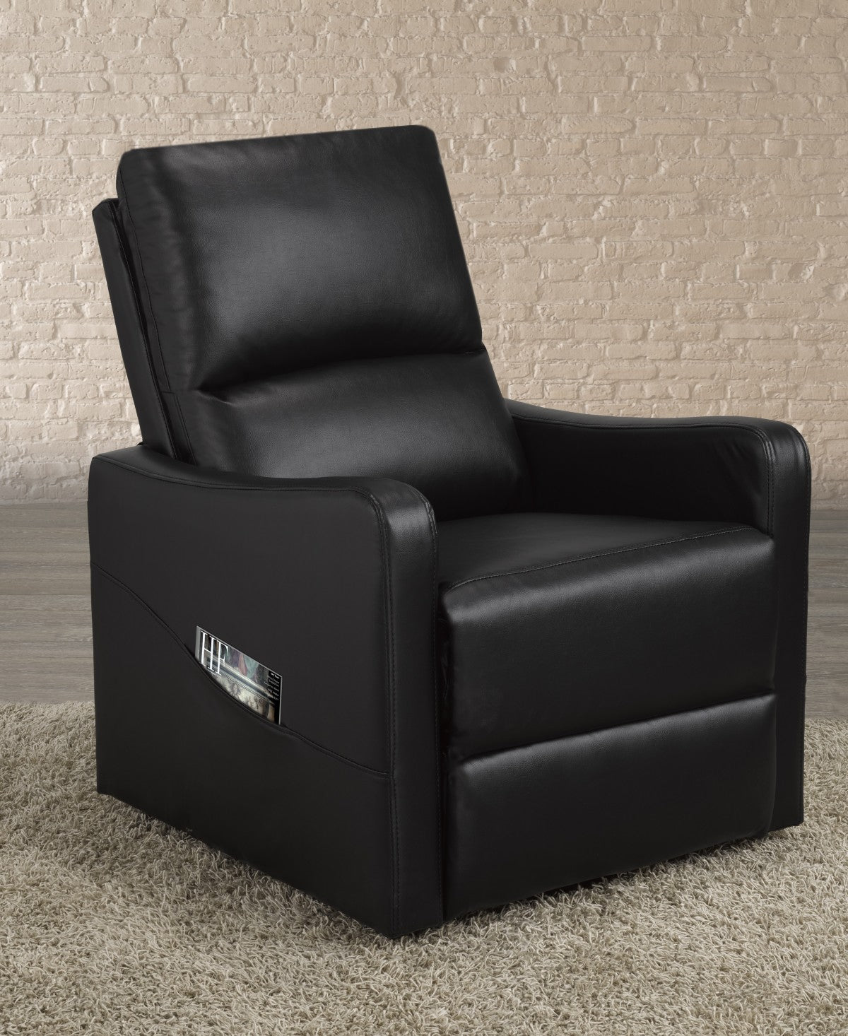 Power lift recliner chair model 8149 in black