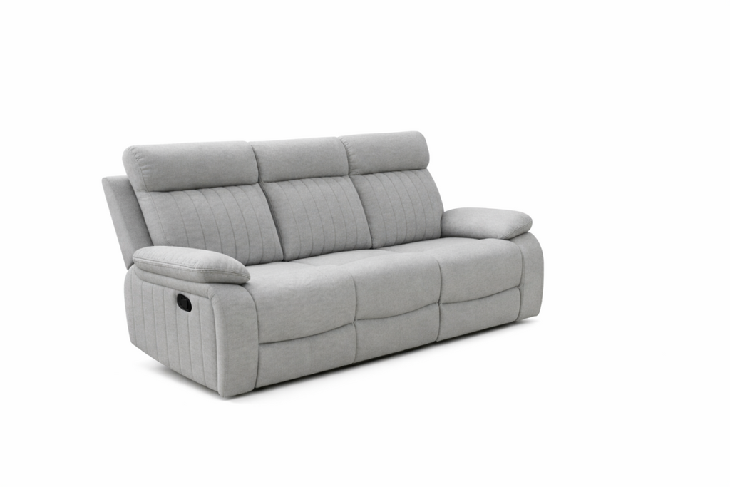 Elyse reclining sofa in stone