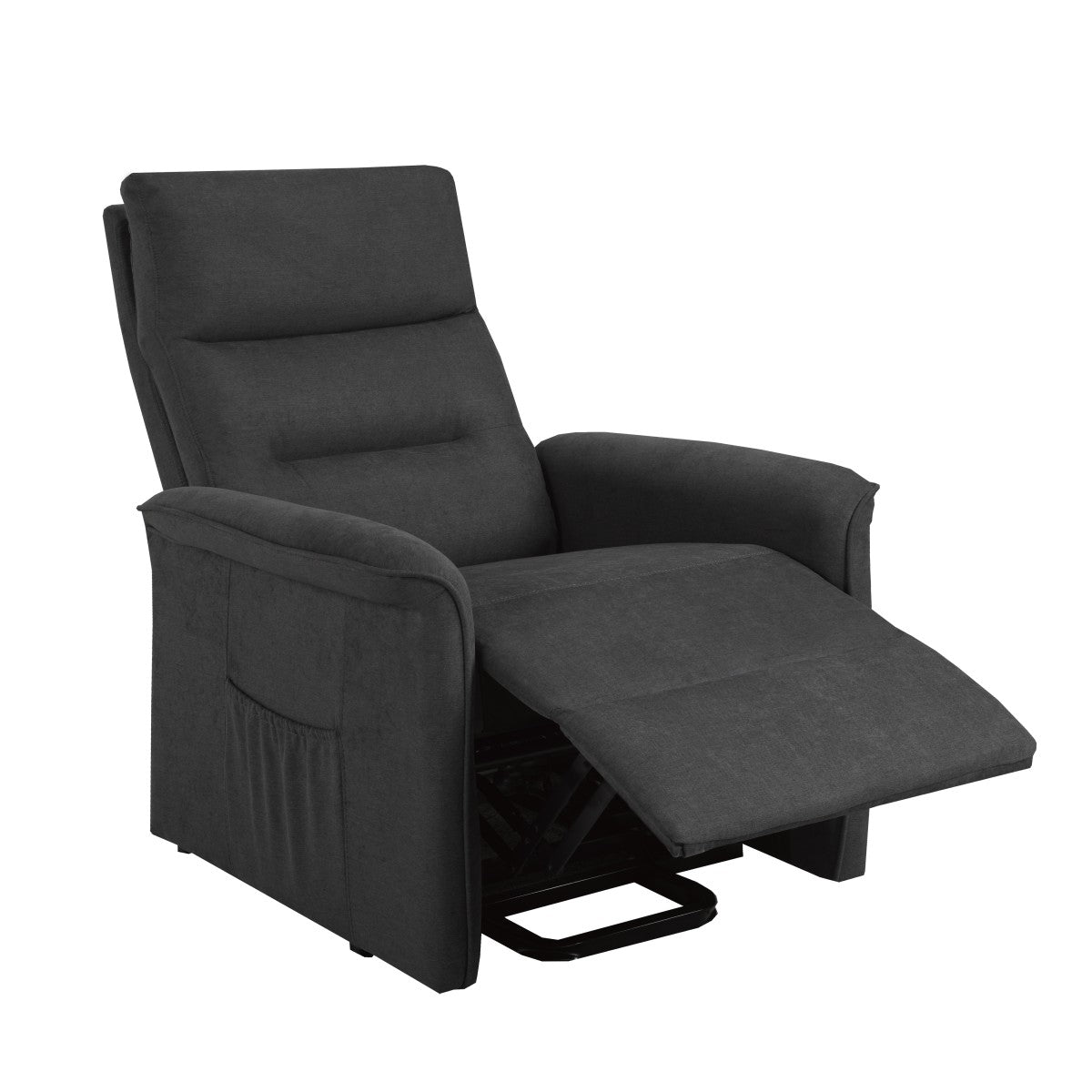 Power lift recliner chair model 8106 in dark grey