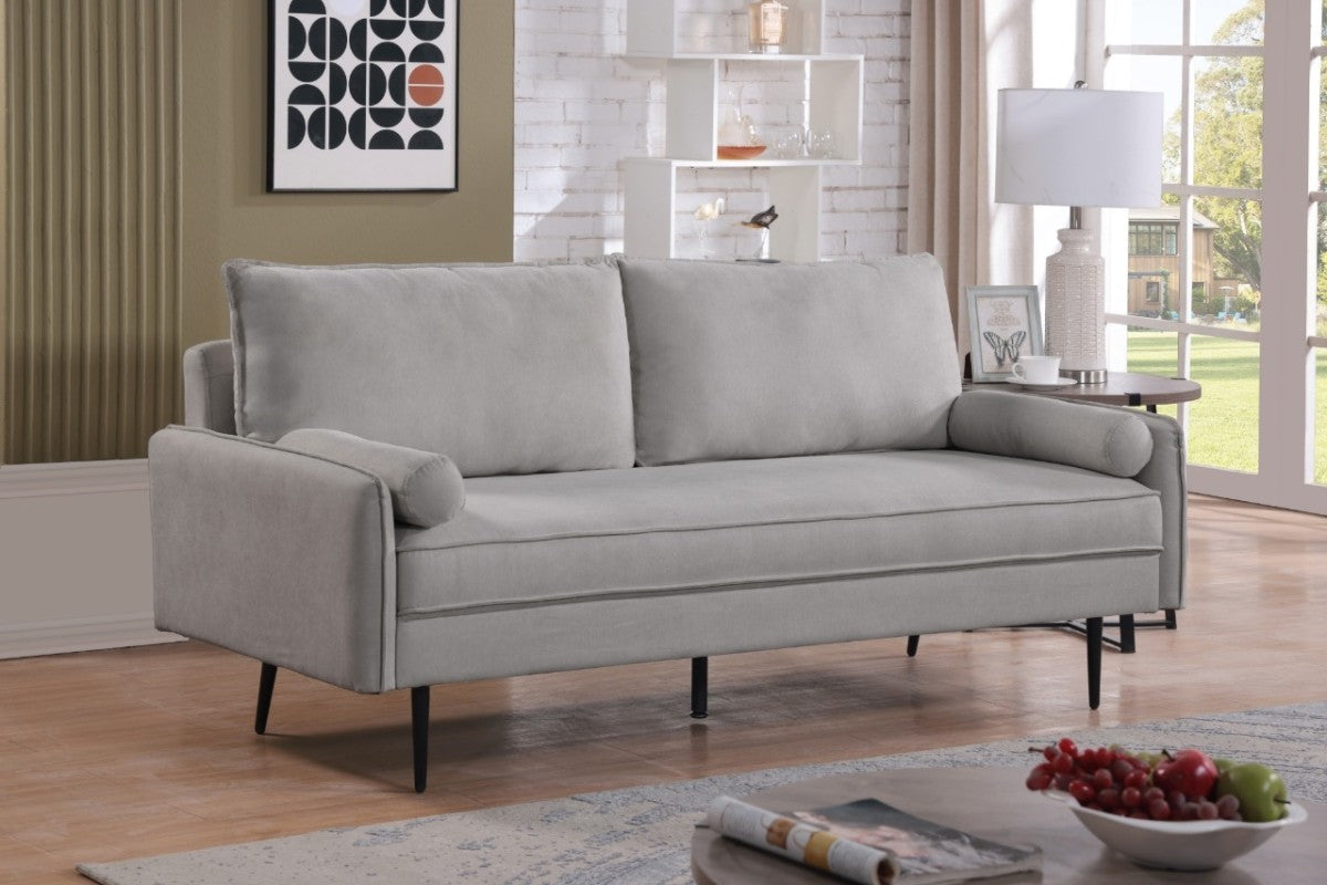 Contemporary 3-Seater Sofa - Grey