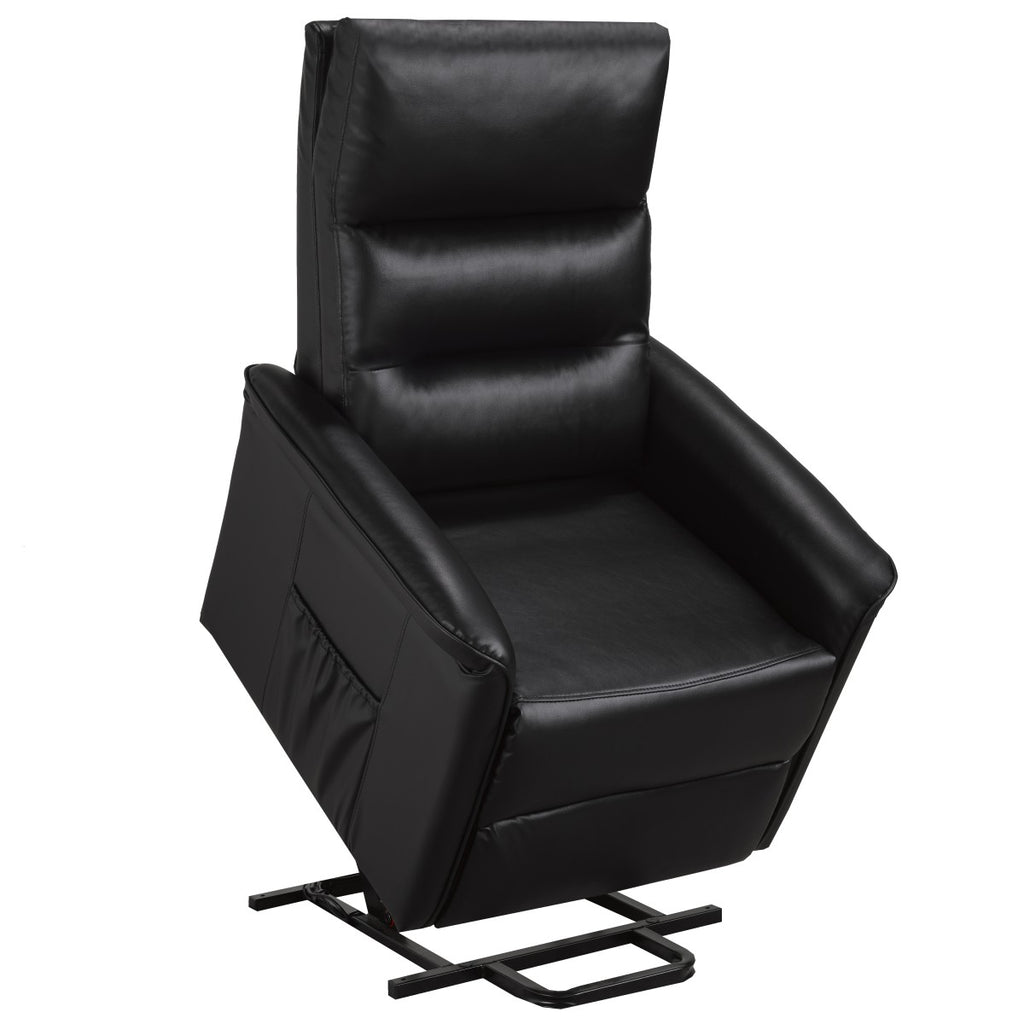 Power lift recliner chair model 8106 in black