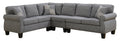 Victoria sectional sofa in grey