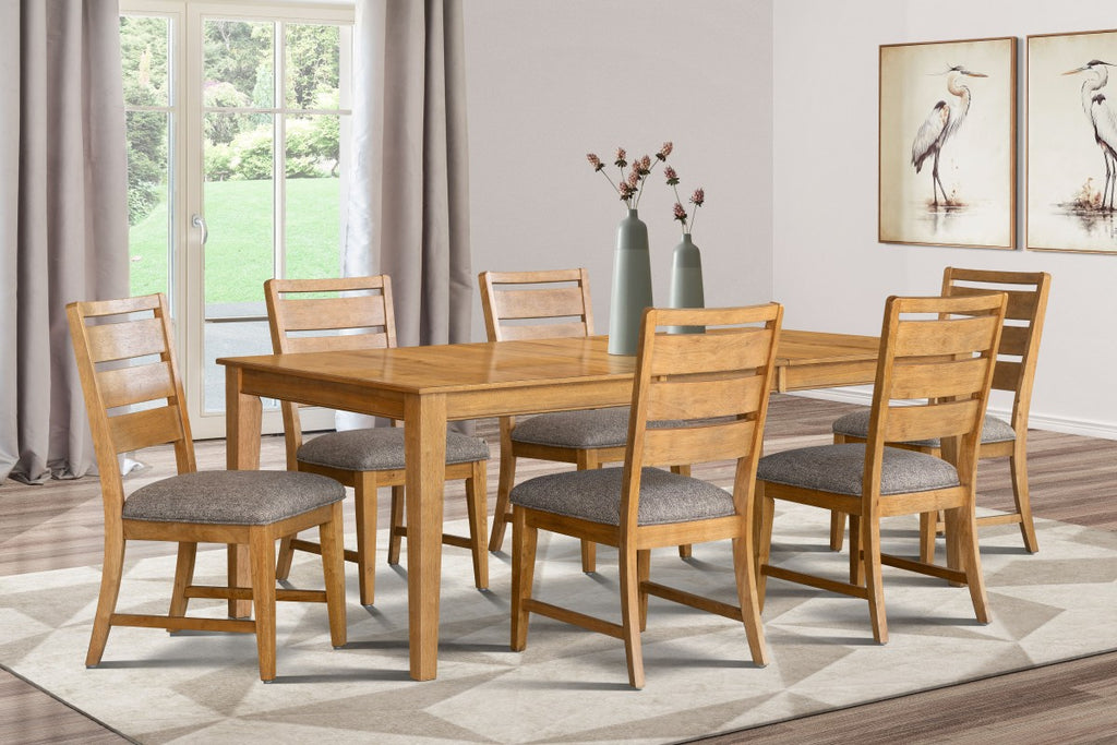 Terra 7-Piece Extendable Dining Set - Oak