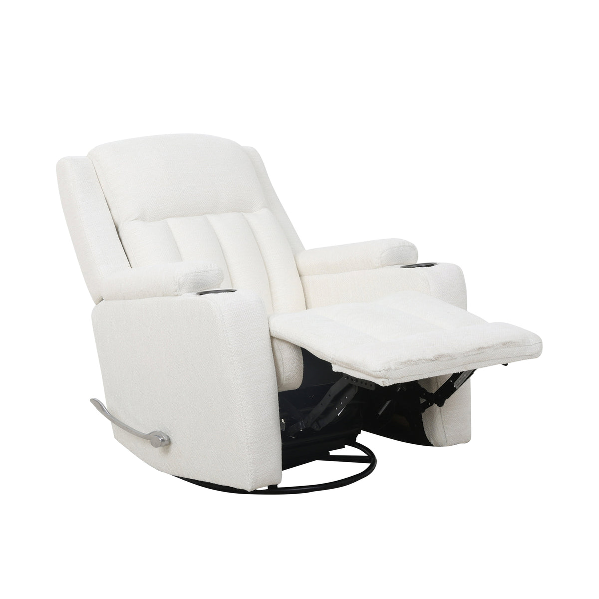 Swivel Glider Recliner with Cup Holders