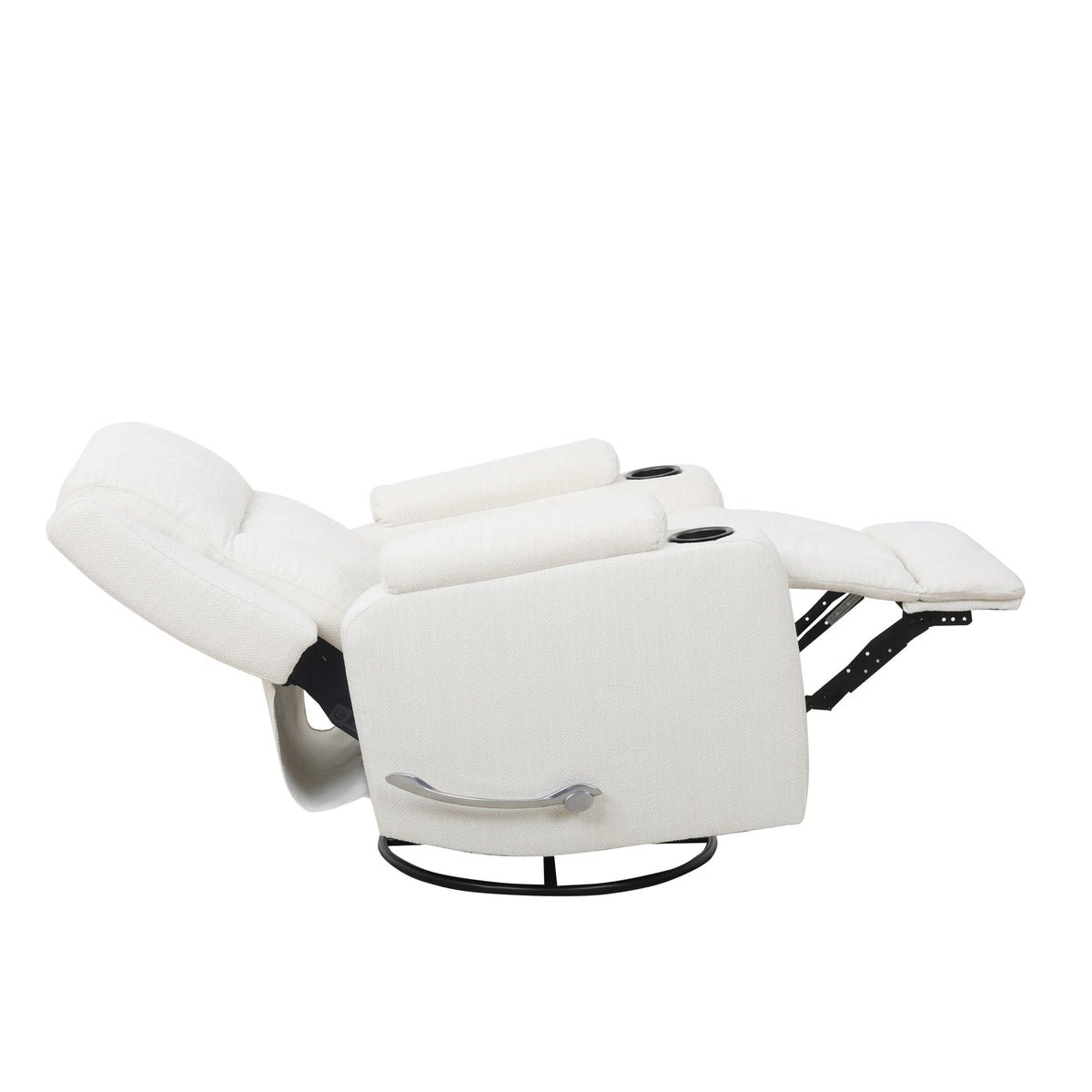 Swivel Glider Recliner with Cup Holders
