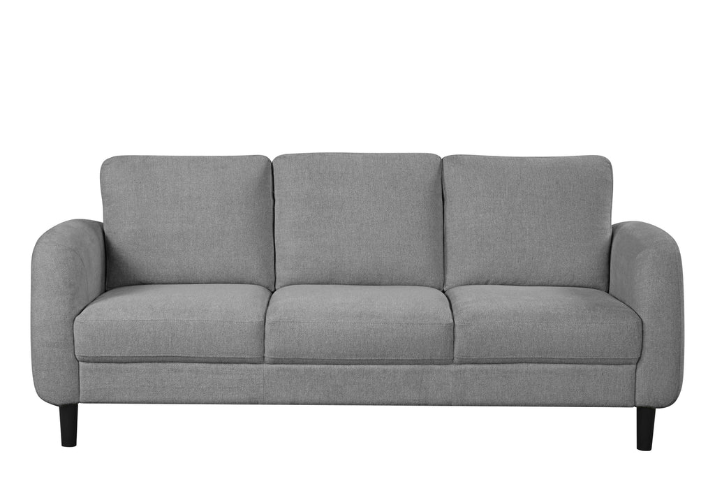 Modern Rounded-Arm Sofa Set