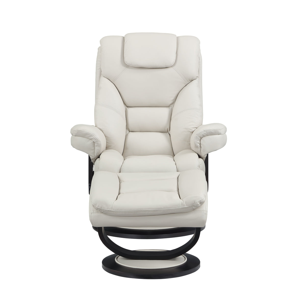 Scandinavian Swivel Recliner with Ottoman