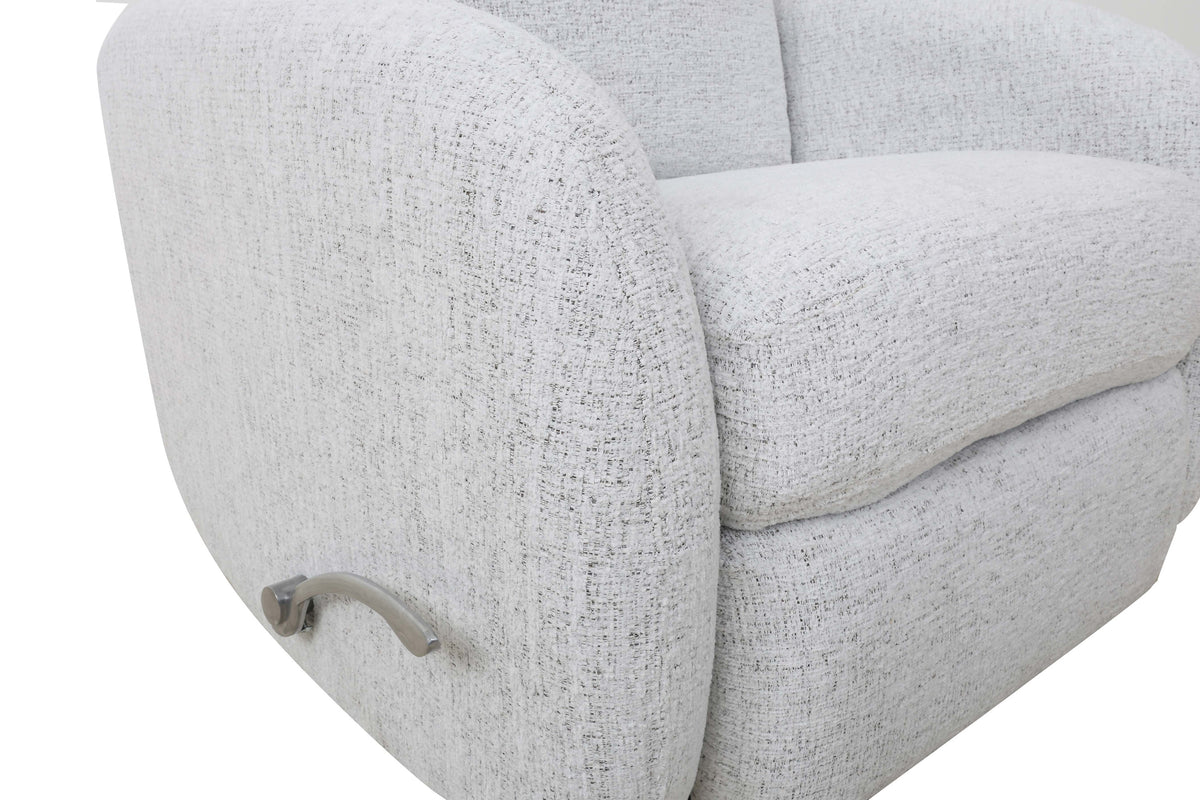 Rounded Swivel Glider Recliner - Sahara Arctic