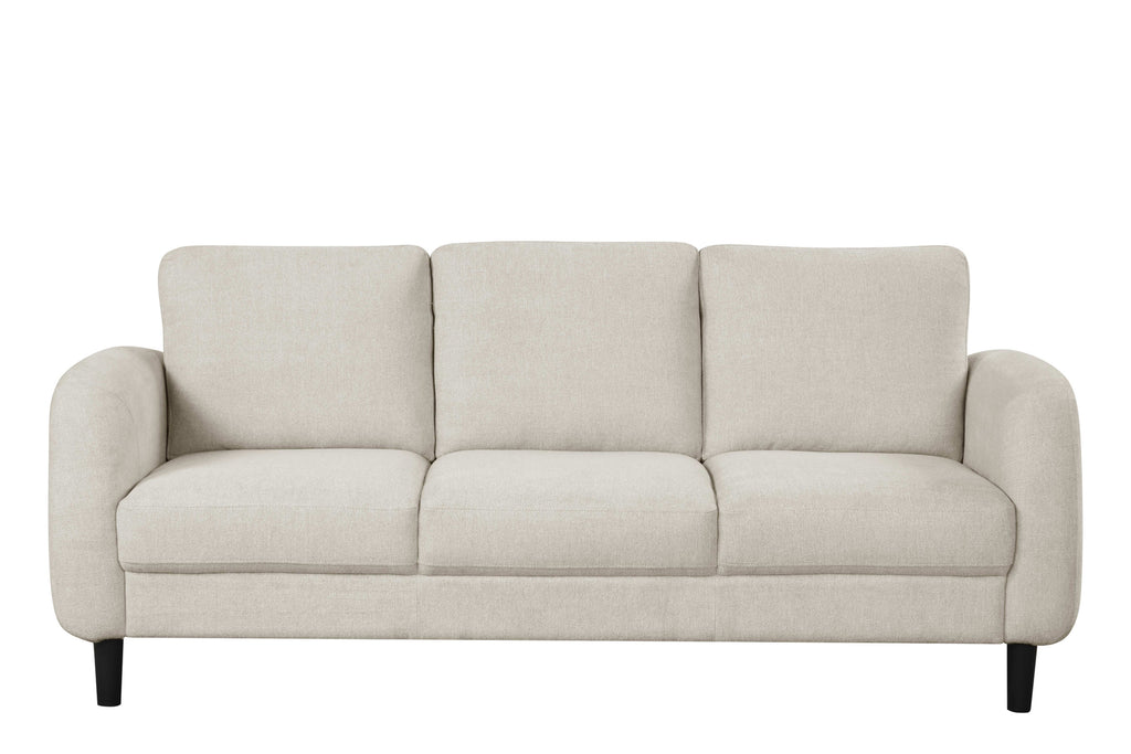 Modern Rounded-Arm Sofa Set