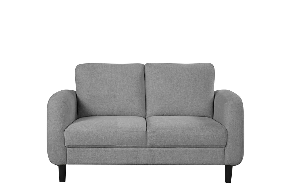Modern Rounded-Arm Sofa Set