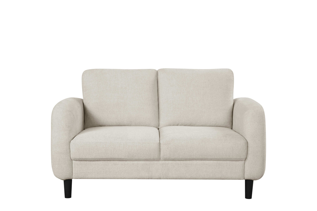 Modern Rounded-Arm Sofa Set