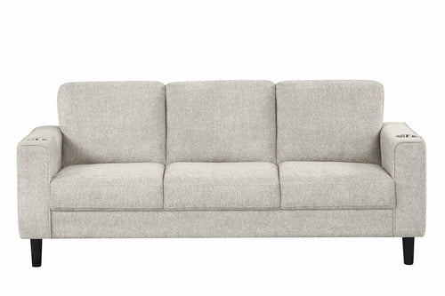 Beige 3-Piece Sofa Set with Cup Holders - alternate view