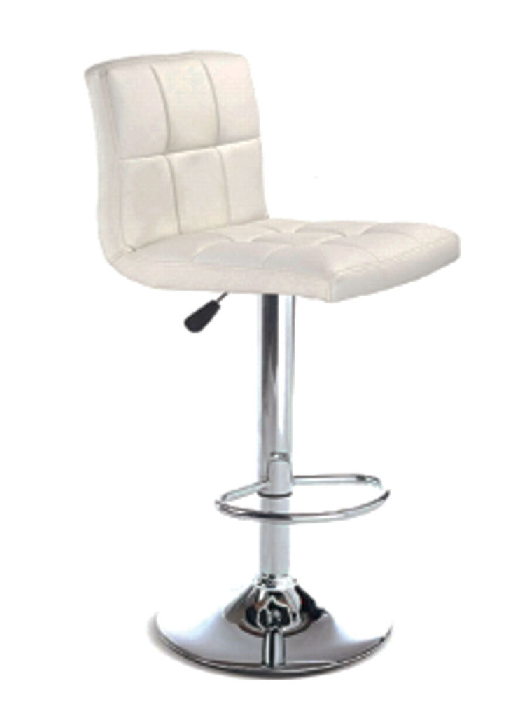 IFDC ST-139 white adjustable bar stool