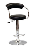 IFDC ST-7500 black adjustable swivel bar stool