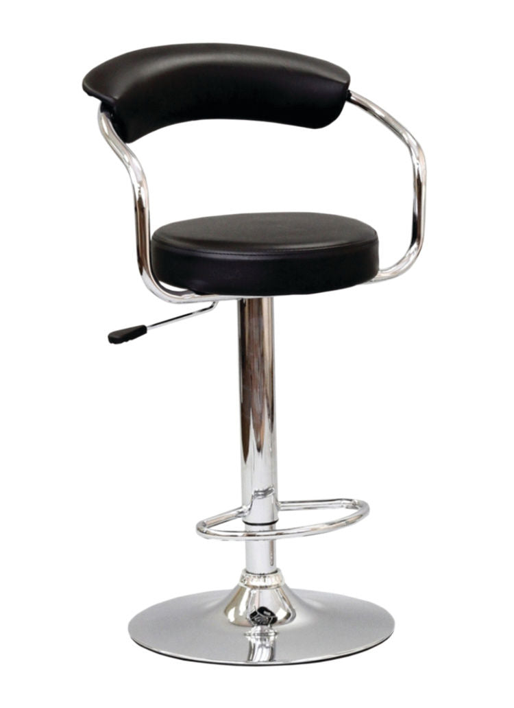 IFDC ST-7500 black adjustable swivel bar stool