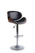 IFDC ST-7510 black adjustable swivel bar stools set of 2