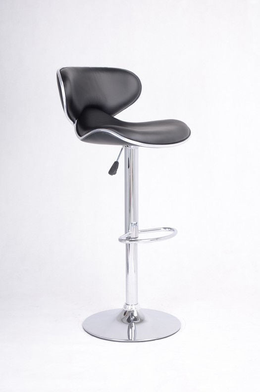 IFDC ST-7700 black adjustable swivel bar stool