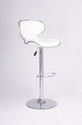 IFDC ST-7703 white adjustable swivel bar stool