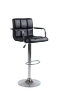 IFDC ST-7730 black adjustable swivel bar stool