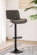 IFDC ST-7821 grey adjustable swivel bar stool