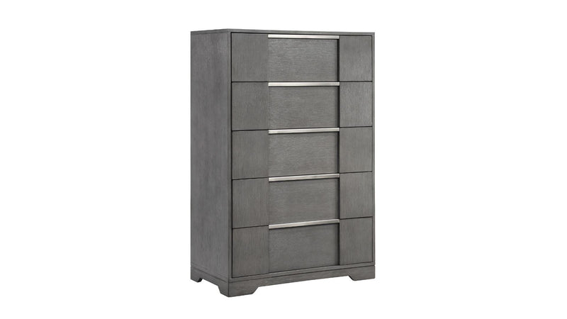 Kylie 5 Drawer Chest - Grey