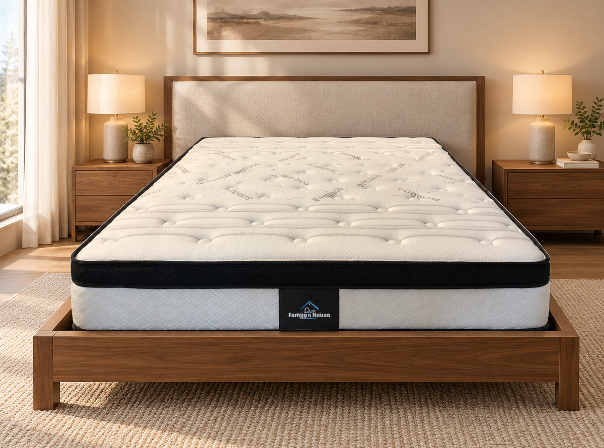 Bio Foam Mattress (Firm) in a modern bedroom setting