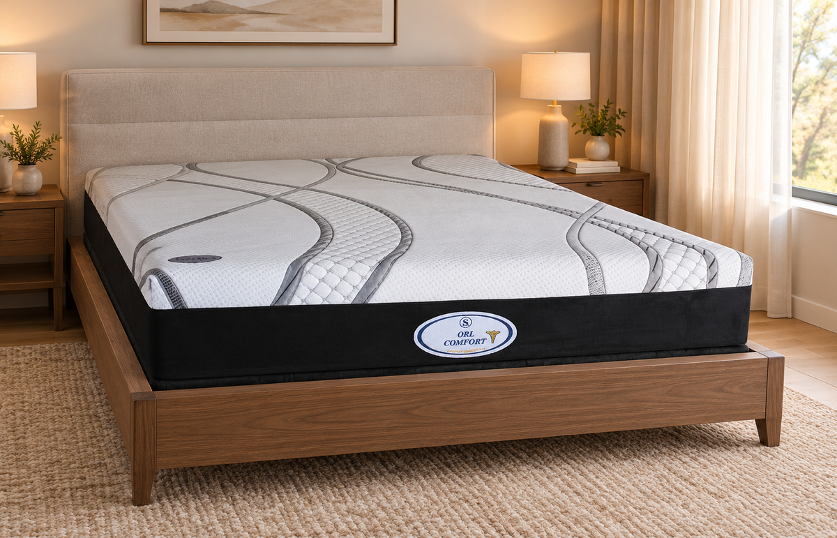Gel Comfort Cloud Foam Mattress (Soft) in a modern bedroom setting