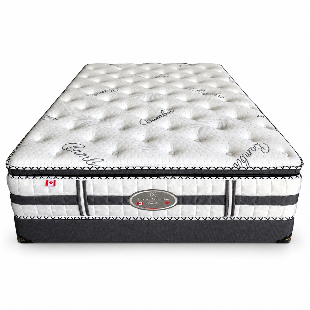 Siesta 5-Zone Coil Euro Top Mattress on white background