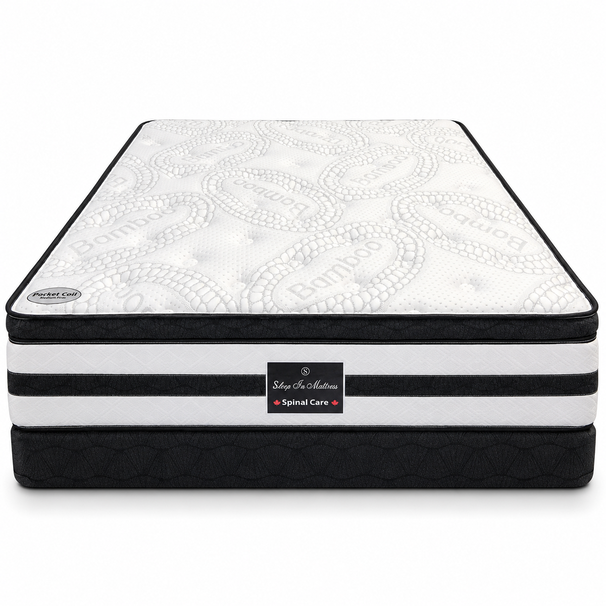Spinal Care Pocket Coil Mattress (Medium Firm) on white background