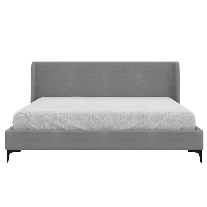 Hamburg Bed Frame - Queen/King - Grey/Mustard - Decor Furniture & Mattress