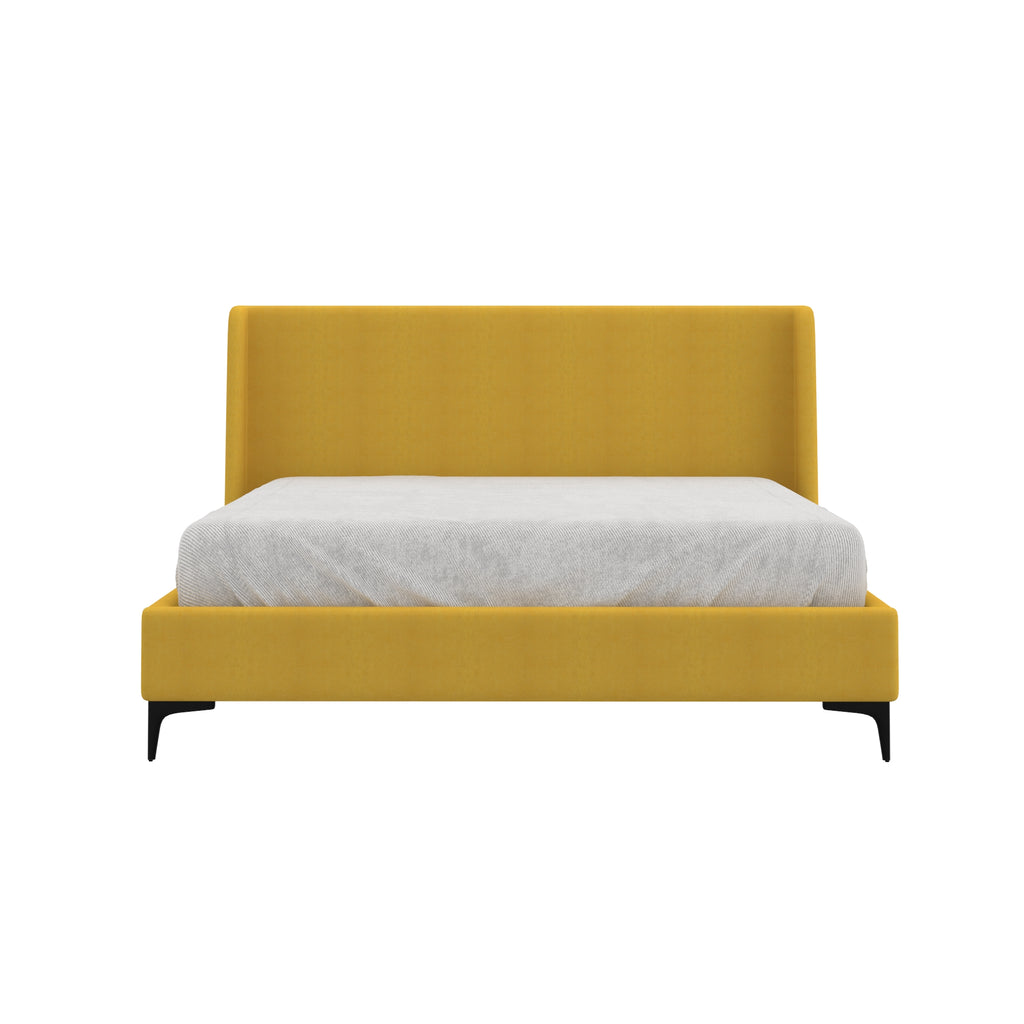 Hamburg Bed Frame - Queen/King - Grey/Mustard - Decor Furniture & Mattress