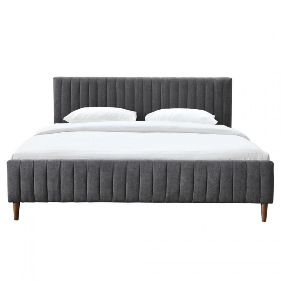 Hannah Bed Frame - Queen/King - Dr.Grey/Li.Grey - Decor Furniture & Mattress