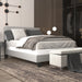Gary Bed Frame - Full/Queen - Grey/Black - Decor Furniture & Mattress