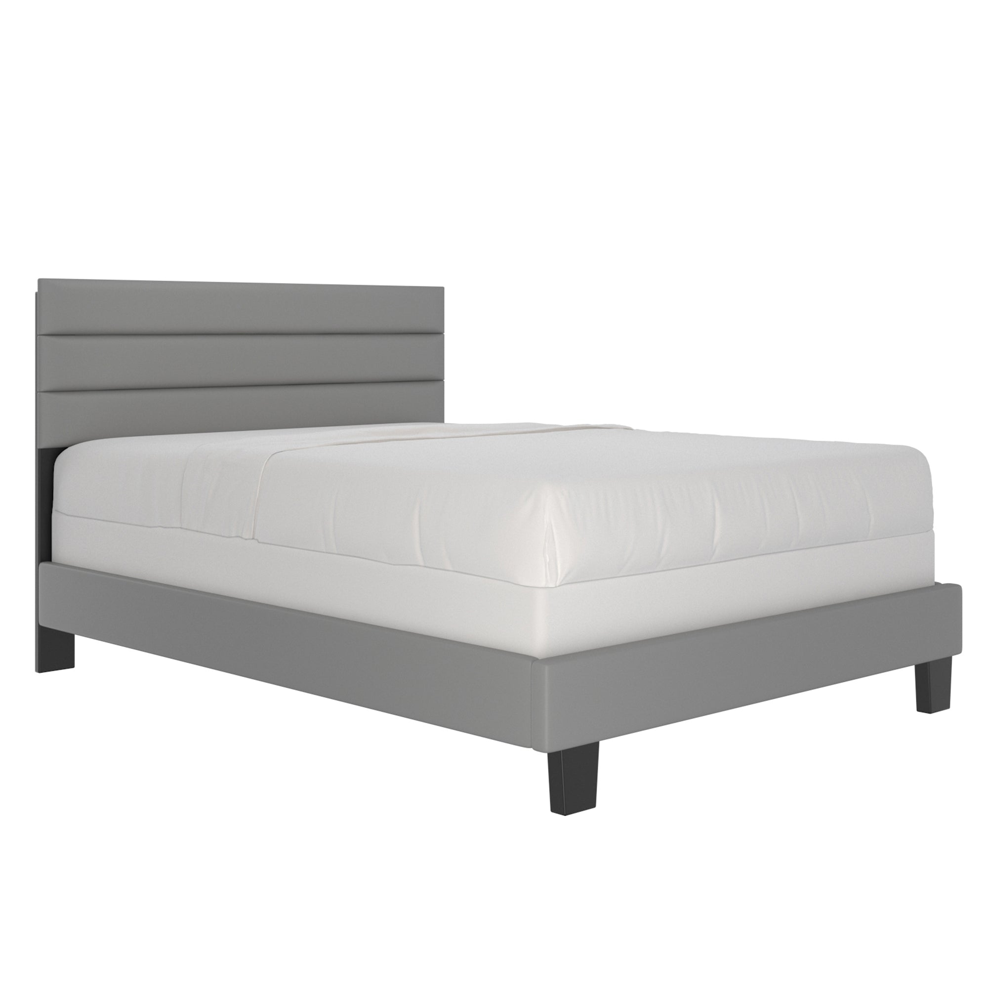 Gary Bed Frame - Full/Queen - Grey/Black - Decor Furniture & Mattress