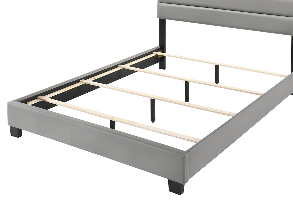 Gary Bed Frame - Full/Queen - Grey/Black - Decor Furniture & Mattress