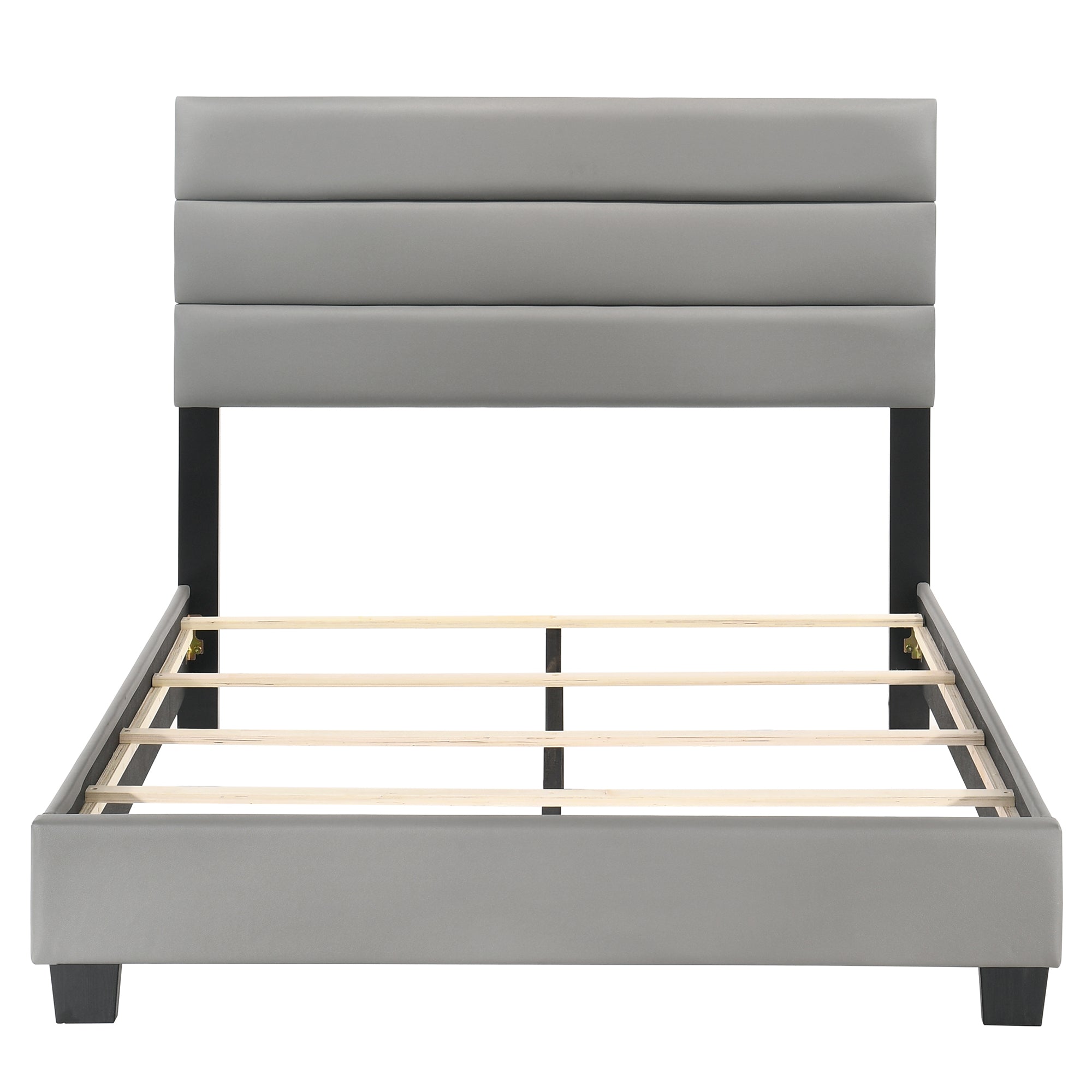 Gary Bed Frame - Full/Queen - Grey/Black - Decor Furniture & Mattress