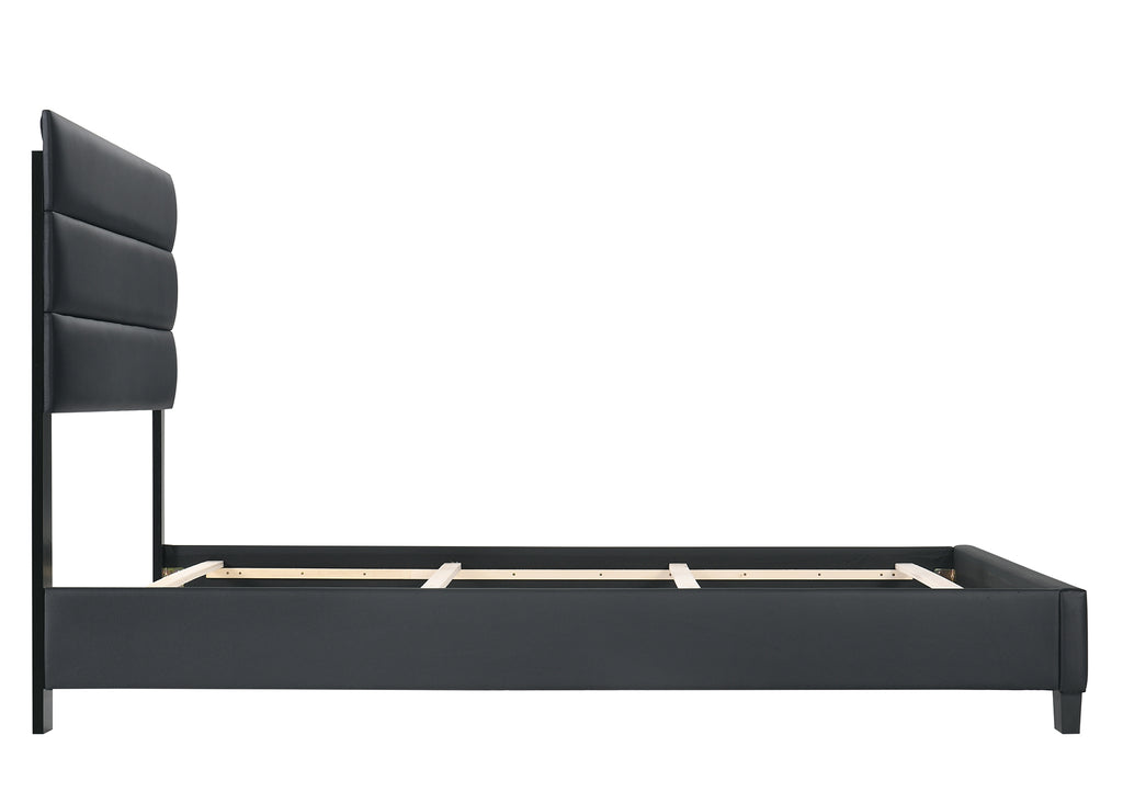 Gary Bed Frame - Full/Queen - Grey/Black - Decor Furniture & Mattress