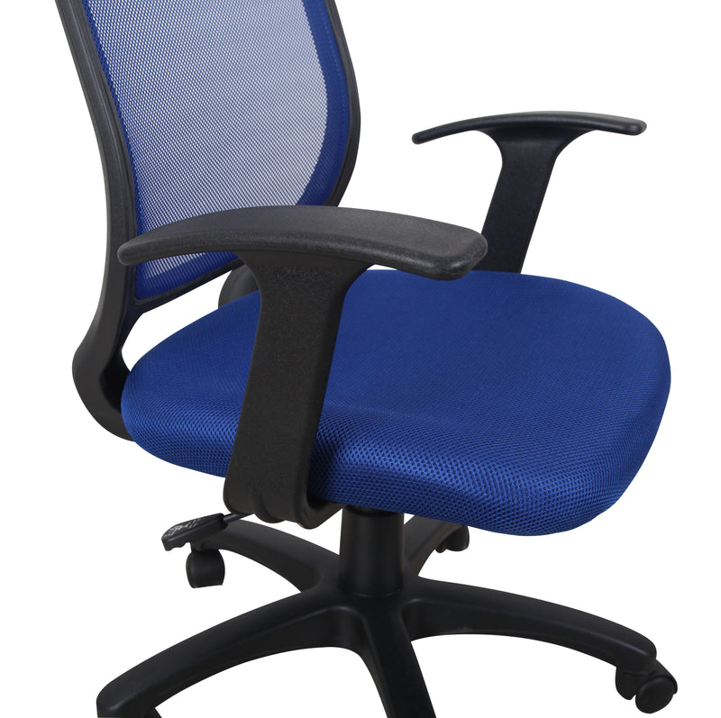 Andrew Office Chair - Blue - Decor Furniture & Mattress