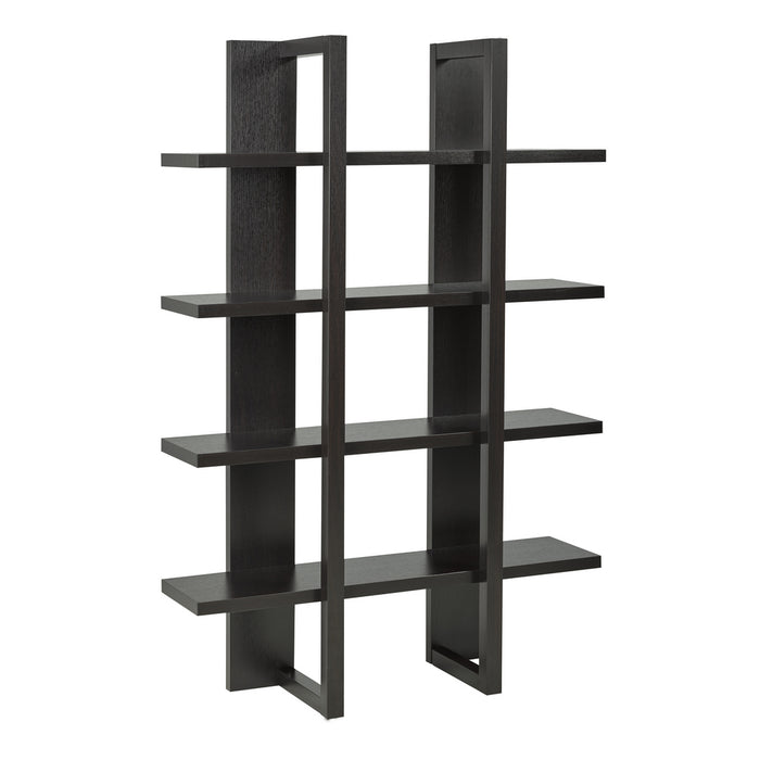 BookCase/Shelf - Espresso - Decor Furniture & Mattress