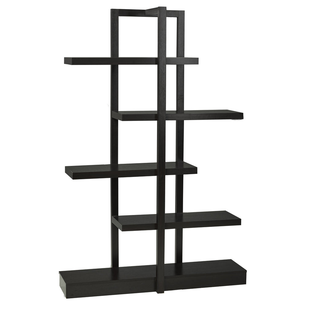 Zack Multi-tier Bookshelf - Dark Cherry - Decor Furniture & Mattress