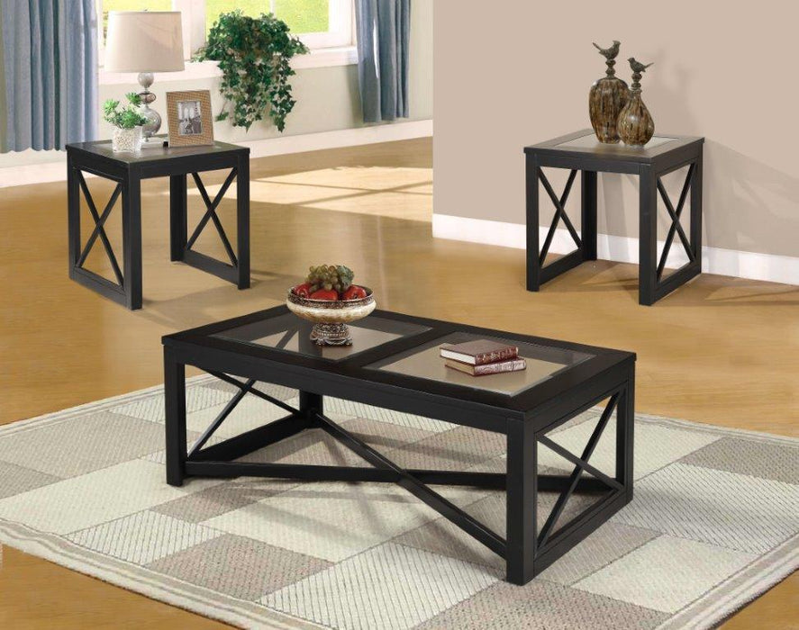 Benito Coffee Table Series - Espresso - Decor Furniture & Mattress