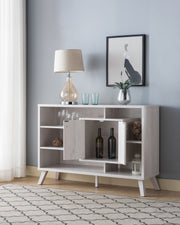 Sully Buffet/Server - Grey/Walnut/White Oak - Decor Furniture & Mattress