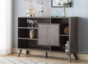 Sully Buffet/Server - Grey/Walnut/White Oak - Decor Furniture & Mattress