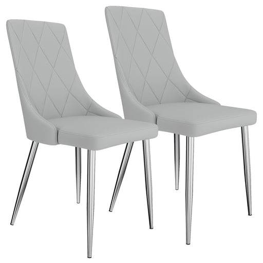 Devo Dining Chair - Grey (Set of 2) - Decor Furniture & Mattress