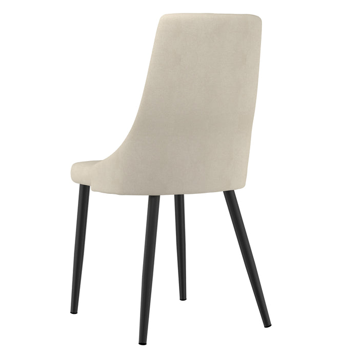 Venice Dining Chairs - Set of 2 - Grey/Beige/Mustard - Decor Furniture & Mattress