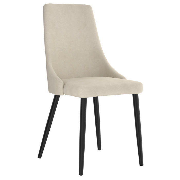 Venice Dining Chairs - Set of 2 - Grey/Beige/Mustard - Decor Furniture & Mattress